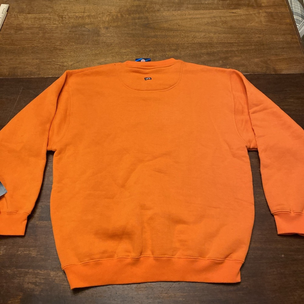 New Clemson Baseball Embroidered Sweatshirt Men's Size Small Orange J‎ America - Picture 6 of 9